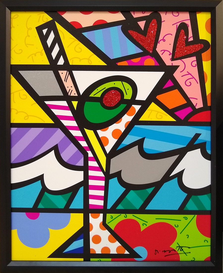 Artist Romero Britto Limited Edition Giclee on Canvas